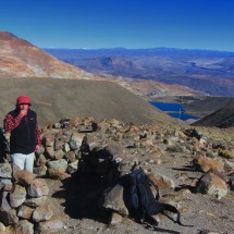 Summit of Cerro Kari Kari Oeste (4856 meters sea-level) with Cerro Rico in the background